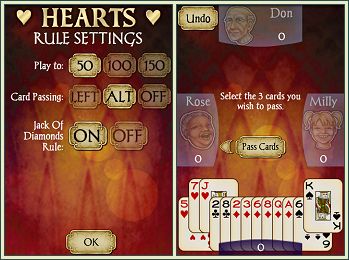 Android Hearts Free screen shots