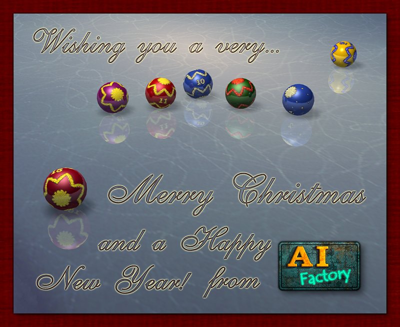AI Factory's Christmas card 2005